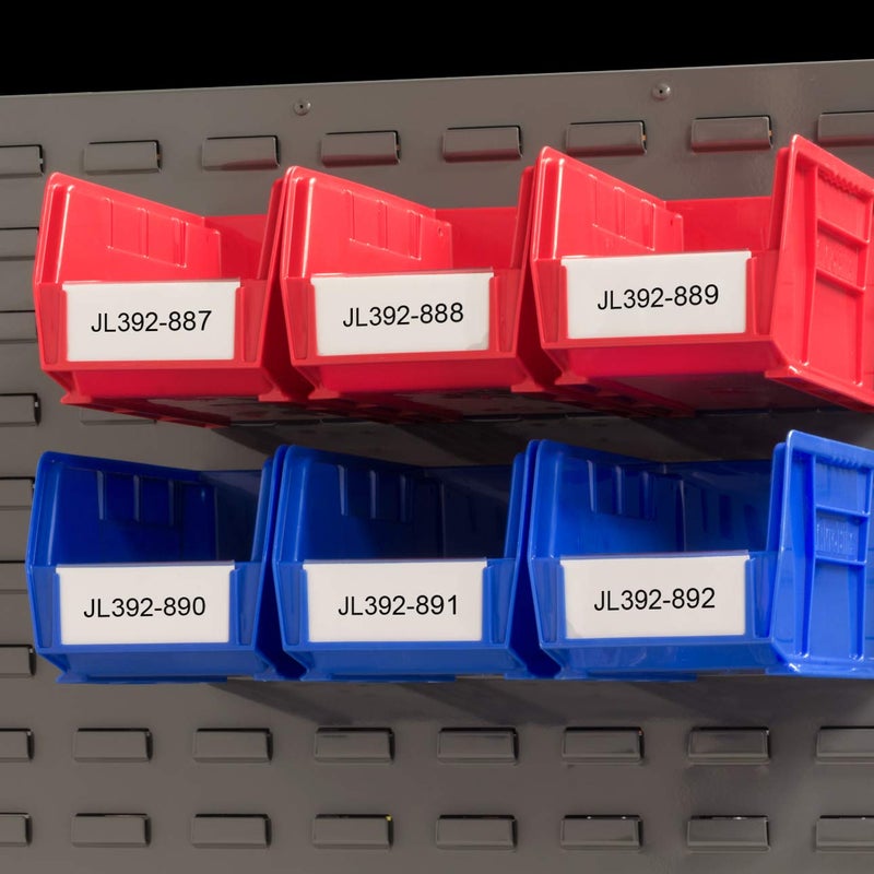 Akro-Mils 29302 Clear Protective Plastic Label Holder and Labels for large AkroBins and 30348, 30358, (25-Pack) - Image 2